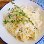 Macarrão com bacon e gorgonzola