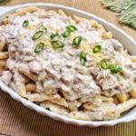 Macarrão cremoso com atum