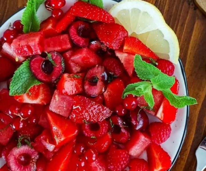 Salada de frutas vermelhas