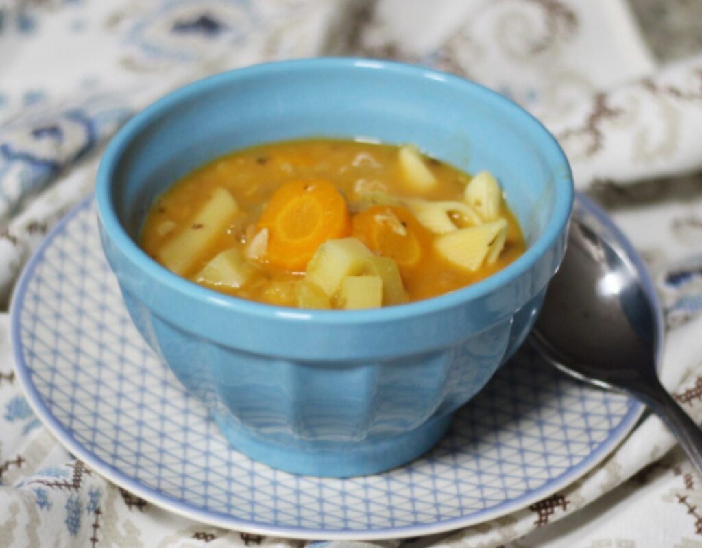 Sopa de legumes fácil na pressão