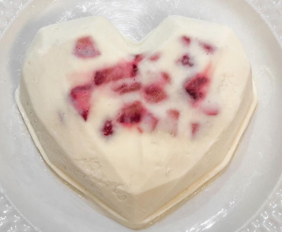 Sorvete de iogurte com frutas