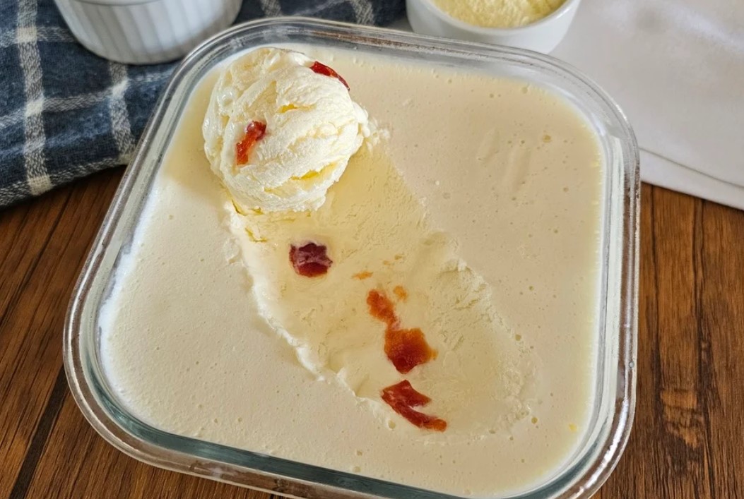 Sorvete de leite em pó