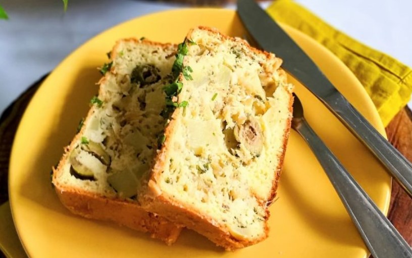 Torta de bacalhau de liquidificador