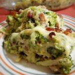 Torta de brócolis com queijo e bacon
