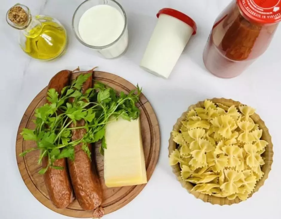 Macarrão Cremoso de Panela de Pressão com Calabresa